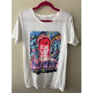 David Bowie Graffiti T-Shirt Size M Project Karma